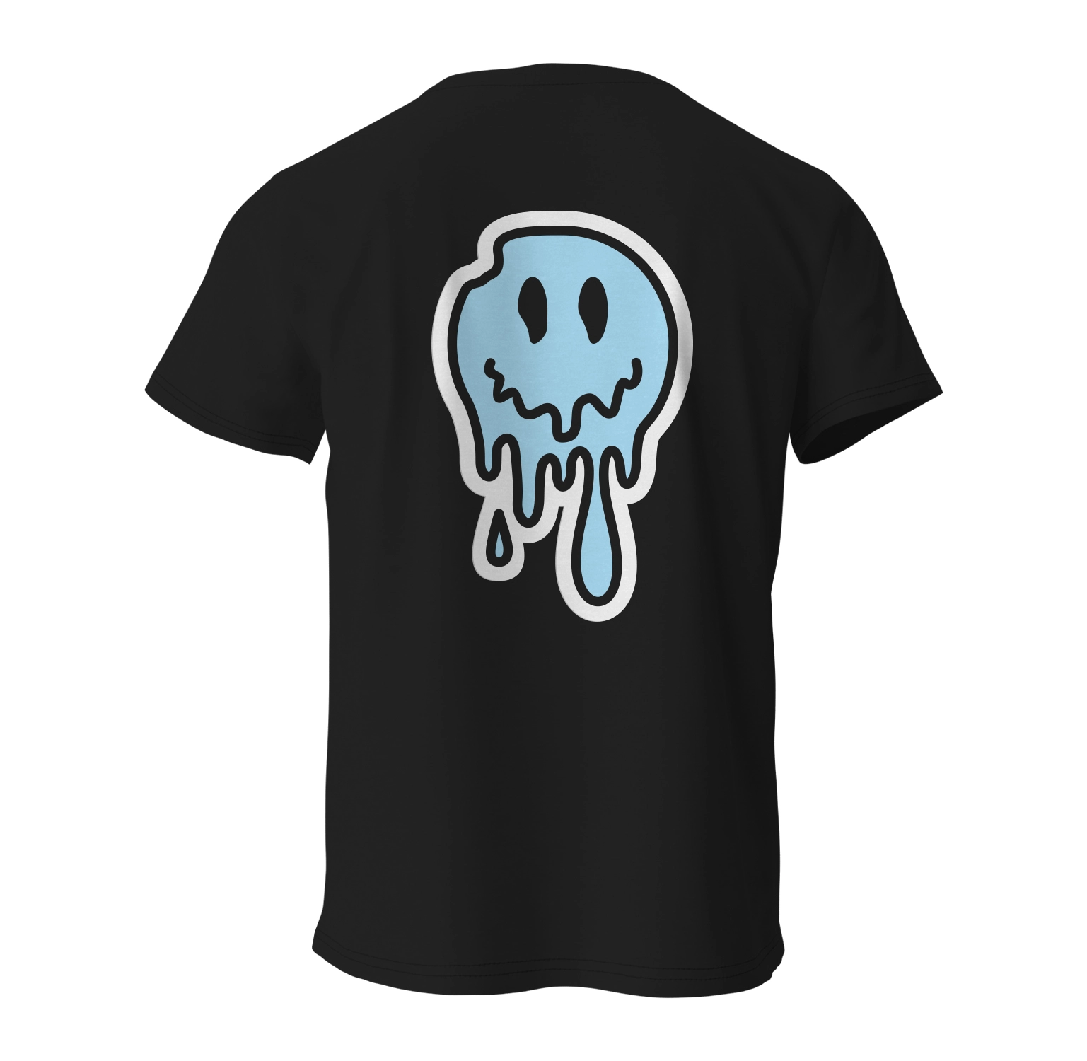 Smile Ön Ve Arka Baskılı T-Shirt