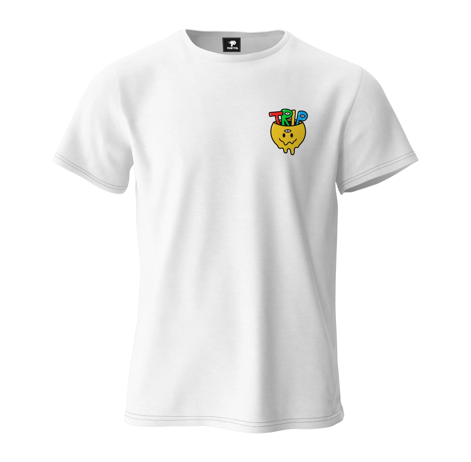 Trip Ön Ve Arka Baskılı T-Shirt