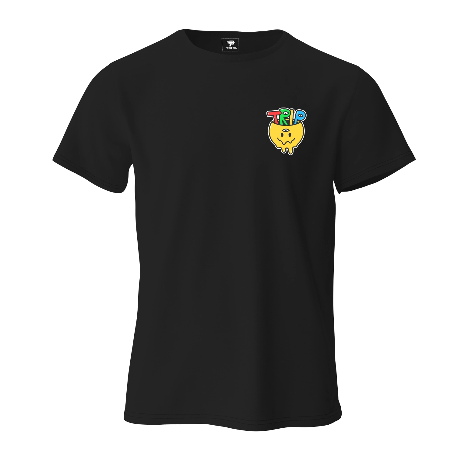 Trip Ön Ve Arka Baskılı T-Shirt